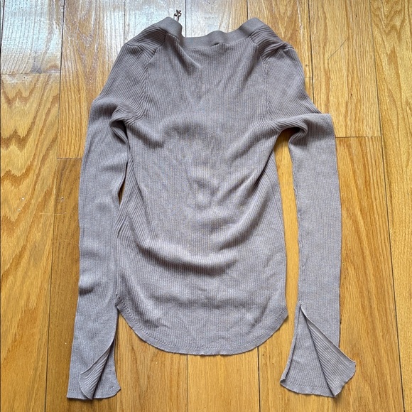 Zara Ribbed Button-front Cardigan - Picture 6 of 6